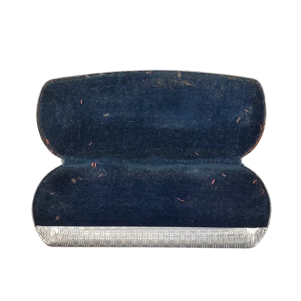American Optical Aluminum Spectacles Glasses Case Vtg Cosplay 5.5"